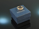 Um 1900! Historischer Ring mit Diamantrose Gold 750