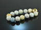 Vivid Blue! Beautiful grained aquamarine bracelet silver 925 gold plated