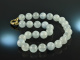 From our workshop! Large aquamarine ball chain silver gold plated