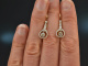 Um 1910! Exquisite Belle Epoque Ohrringe mit Diamanten Gold 585 Platin