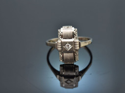 Um 1925! Sch&ouml;ner Art Deco Ring mit Diamant...