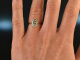 Um 1925! Schlichter Art Deco Ring mit Diamant Wei&szlig; Gold 585