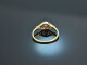 Um 1915! H&uuml;bscher Belle Epoque Ring mit Diamanten Gold 585 Platin