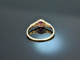 Um 1910! Feiner Rubin Ring mit Diamanten Gold 585 und Platin