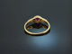 Um 1910! Feiner Rubin Ring mit Diamanten Gold 585 und Platin