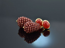 Sweet Berries! Schicke Tropfen Ohrringe Roter Achat...