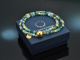 Lake View! Fancy Armband 2reihig Smaragd Aquamarin Jade Amazonit Achat Silber 925 vergoldet