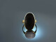 Um 1950! Schlichter Wappen Siegel Ring mit Onyx aus Gold 333