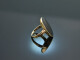 Um 1950! Schlichter Wappen Siegel Ring mit Onyx aus Gold 333