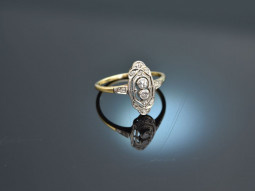 Um 1910! Historischer Ring mit Diamanten Gold 585
