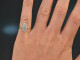 Um 1910! Historischer Ring mit Diamanten Gold 585