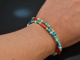 Turquoise Sea! Fancy Armband 2reihig T&uuml;rkis Koralle Sodalith Sterlingsilber 925 vergoldet