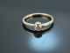 Um 1920! Art Deco Altschliff Diamant Ring ca. 0,25 ct Wei&szlig; Gold 585