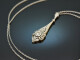 Um 1920! Zartes Diamant Collier Gold 585 Platin