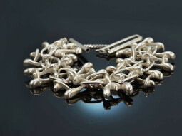 Poland around 1990! Large modernist bracelet silver 925