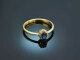 Fine Blue! Ring mit Saphir und Brillanten Gold 750