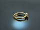 Fine Blue! Ring mit Saphir und Brillanten Gold 750