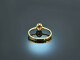 Fine Blue! Ring mit Saphir und Brillanten Gold 750