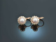 Classy Pearls! Ohrringe mit Zuchtperlen und Diamanten Ros&eacute; Gold 585