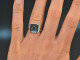 London Blue! Ring mit Blau Topas Wei&szlig; Gold 585