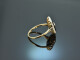 Um 1925! Art Deco Ring mit Diamanten und Onyx Gold 585