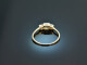 Um 1920! Historischer Verlobungs Ring mit Diamanten Gold 585