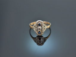Um 1900! Sch&ouml;ner historischer Ring mit Diamanten und...