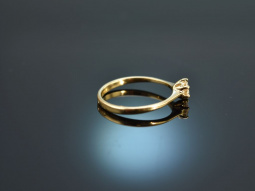 Um 1980! Klassischer Verlobungs Ring mit Brillant 0,25 ct...