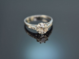 England um 1920! Art Deco Altschliff Diamant Ring ca....