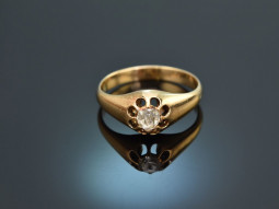 Um 1890! Historischer Ring mit Diamantrose ca. 0,2 ct...