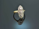 Um 1910! Wundersch&ouml;ner Belle Epoque Diamant Ring Platin Gold 585