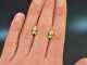 Vivid Green! Ohrringe mit Peridot und Brillanten Gold 750