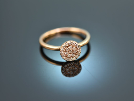 Pretty Diamonds! Ring mit Diamanten Ros&eacute; Gold 750