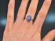 Fine Blue! Ring mit gro&szlig;em Saphir Cabochon Gold 585