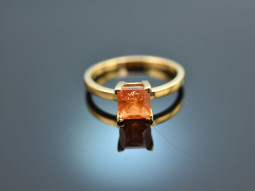 Vivid Orange! Ring mit Feueropal Gold 750