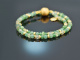 Hopeful Green! Fancy Armband Aventurin Gr&uuml;ner Achat Smaragd Tsavorit Silber 925 vergoldet