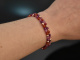 Color Blocking! Fancy Armband Karneol Rubin Pink Saphir Achat Silber 925 ros&eacute; vergoldet