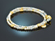 Tiny Pearls! Zartes Fancy Armband mit Aquamarin und Zuchtperlen Silber 925 vergoldet