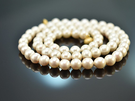 Long Pearls! Long large freshwater cultured pearls necklace silver 925 gold plated