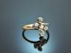 Um 1910! Sch&ouml;ner Jugendstil Ring mit Diamanten Gold 585