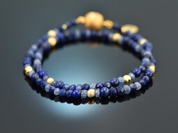 Blue Tones! Fancy Armband mit Saphir Sodalith Lapislazuli...