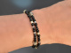 Black Rose! Fancy Armband mit Onyx und Labradorit Silber 925 vergoldet