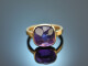 Fine Violet! Sch&ouml;ner Ring mit Amethyst Gold 750