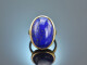 Royal Blue! Gro&szlig;er Ring mit Lapislazuli Gold 750