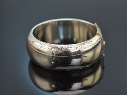 Around 1980! Particularly beautiful large silver 925 bangle