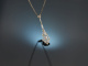 Um 1920! Zartes Art Deco Collier mit Diamanten Gold 585 Platin