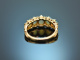 England um 1930! Feiner Ring mit australischen Opalen Gold 375