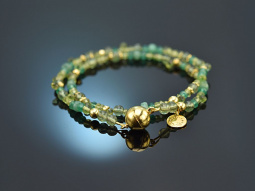 Hopeful Green! Fancy bracelet peridot emerald apatite...