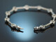 Around 1990! Beautiful diamond bracelet ca. 2.4 ct white gold 585