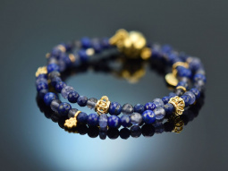 Deep Blue! Fancy Armband aus Tansanit Saphir Sodalith und...